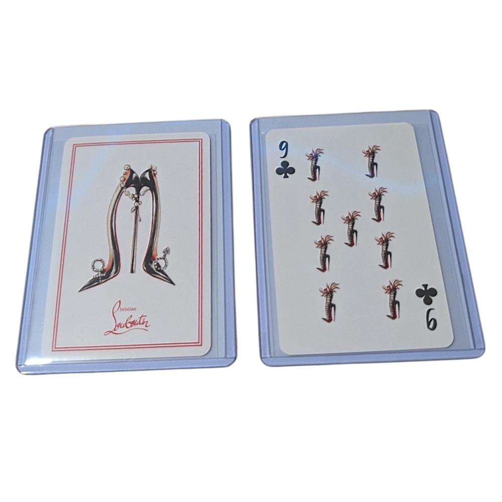 CHRISTIAN LOUBOUTIN LIMITED EDITION PLAYING Collectible Card 9 Of Clubs